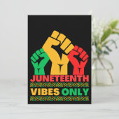 Juneteenth Melanin Mannen Vrouwen Kinder Kaart (Staand voorkant)