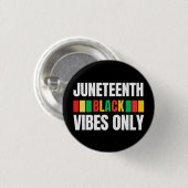 Juneteenth Melanin Mannen Vrouwen Kinder Ronde Button 3,2 Cm (Voorkant /achterkant)