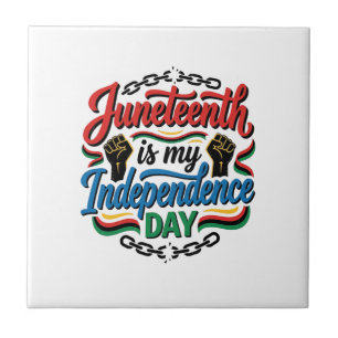 Juneteenth Onafhankelijkheidsdag Vintage Shirt Ont Tegeltje