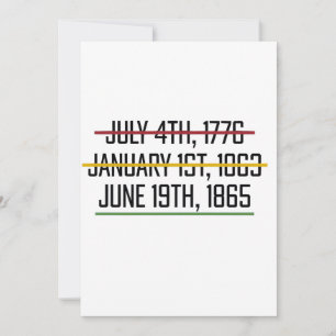 Juneteenth Onafhankelijkheidsdag Zwarte Geschieden Kaart