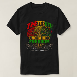 Juneteenth Ontwikkelde Vrijheidserfgoedboom T-shirt