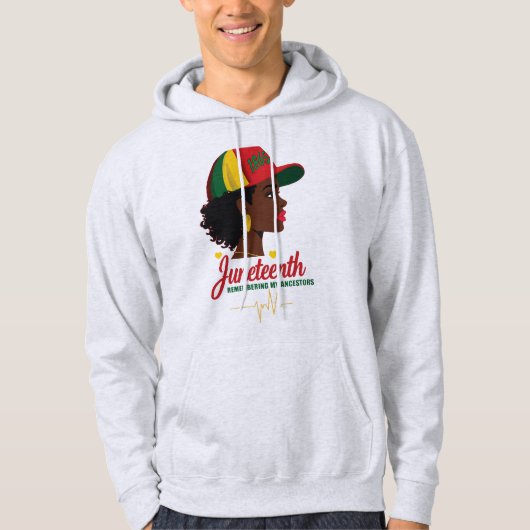 Juneteenth Pride – 1865 Heritage Tribute Hoodie (Voorkant)