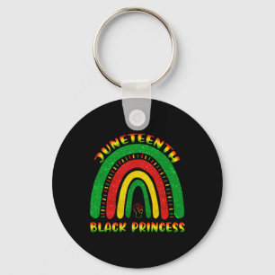 Juneteenth Princess Black African American Cute Wo Sleutelhanger
