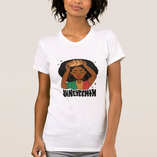 Juneteenth Queen T-Shirt (Voorkant)