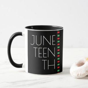 Juneteenth Red Black Green Holiday Mok
