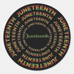 Juneteenth Ronde Sticker