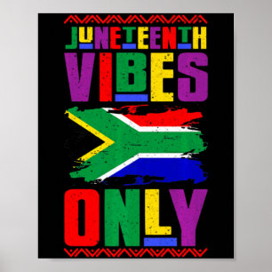 Juneteenth sfeer alleen sinds 1865 Afro-Amerikaans Poster