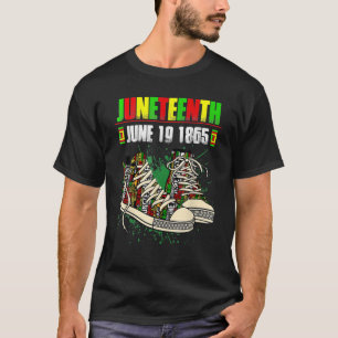 Juneteenth Shoes Black Pride African American T-shirt