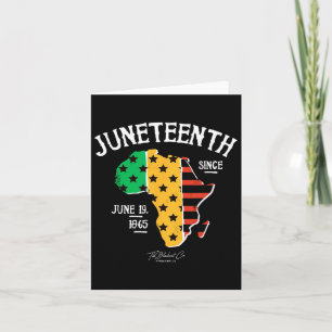Juneteenth sinds 1865 Afro-Amerikaans Kaart