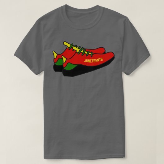 Juneteenth Sneakers Tennis Shoes T-shirt (Design voorkant)