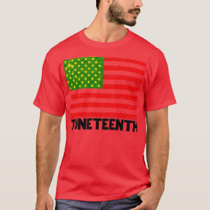 Juneteenth Stijl Vlag T-shirt