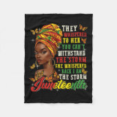 Juneteenth They Whispered To Her You Cannot Withst Fleece Deken (Voorkant)