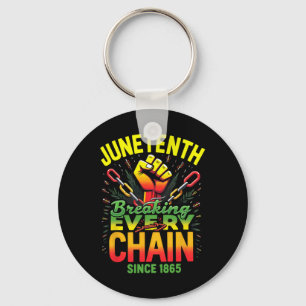 Juneteenth verbreekt elke keten sinds 1865 vrijeli sleutelhanger