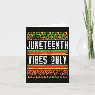 Juneteenth Vibes Only Africa 1865 American Black U Kaart