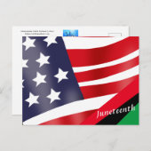Juneteenth: Vier de Vrijheid Kaart (Voorkant / Achterkant)