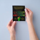 Juneteenth Vieren Vrijheid Solidariteit Evenement Flyer (Hand)