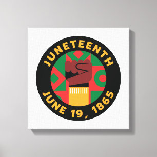 Juneteenth-viering Herdenking van vrijheid en Canvas Afdruk