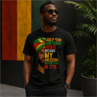 Juneteenth viering van de zwarte vrijheid 1865 t-shirt