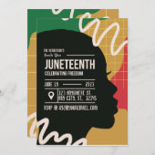 Juneteenth Viering Vrijheid Feest Kaart (Voorkant / Achterkant)