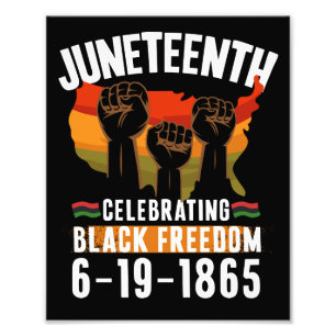 Juneteenth Viering Zwarte Vrijheid 186 Afrikaans Foto Afdruk