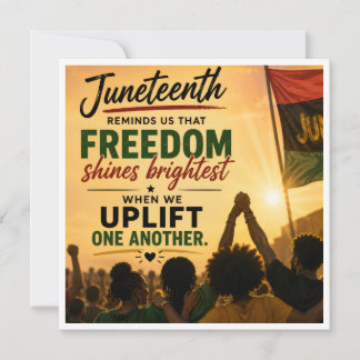 Juneteenth Vieringskaart