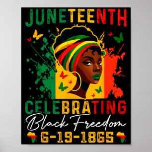 Juneteenth viert de zwarte vrijheid juneteenth poster