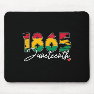 Juneteenth viert zwarte vrijheid 1865 Hart Geschie Muismat