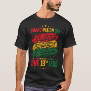 Juneteenth Vrijheidsdag Pan-Afrikaans Erfgoed T-shirt
