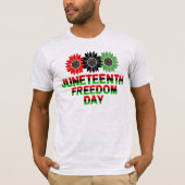 Juneteenth Vrijheidsdag T-shirt (Voorkant)