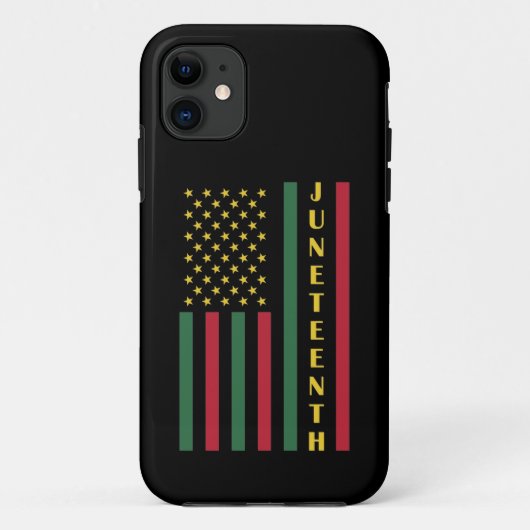 Juneteenth Vrijheidsviering VS Amerikaanse vlag Case-Mate iPhone Case (Achterkant)