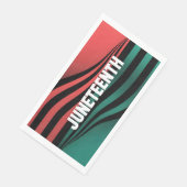 Juneteenth Wavy Stripes Design Servet (Hoek)