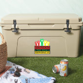 Juneteenth Woordkunst Auto Sticker in Pan Afrika K (Koeler)