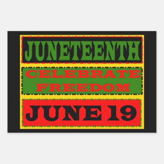Juneteenth Wrapping Paper (Voorkant 3)