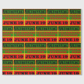 Juneteenth Wrapping Paper Cadeaupapier (Vlak)