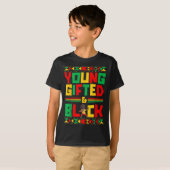 Juneteenth Young Black Boy African American Histor T-shirt (Voorkant volledig)
