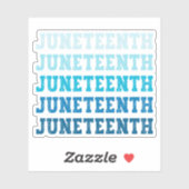 Juneteenth Zwart-Amerikaans Afrikaans Cool Sticker (Vel)