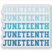 Juneteenth Zwart-Amerikaans Afrikaans Cool Sticker (Voorkant)