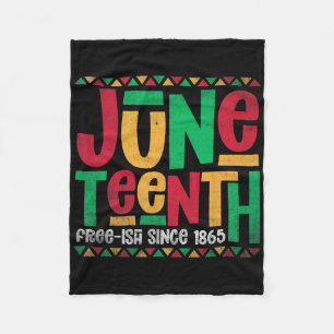 Juneteenth Zwarte Geschiedenis Pride Viering Afro Fleece Deken