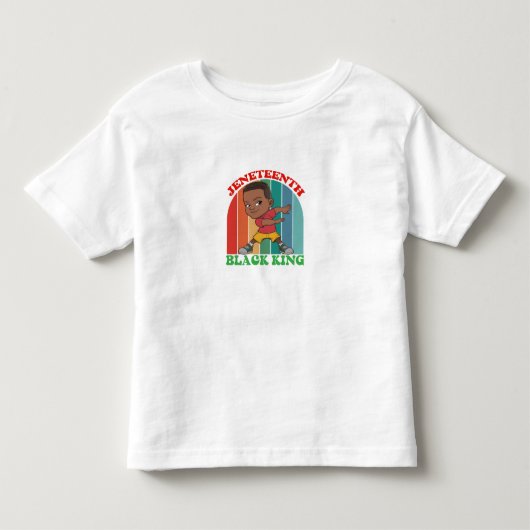 JUNETEENTH ZWARTE KONING KINDER SHIRTS (Voorkant)