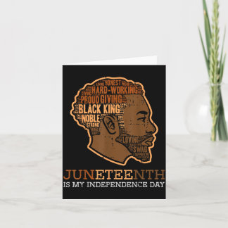 Juneteenth Zwarte Koning Onafhankelijkheidsdag Mel Kaart