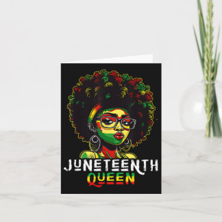 Juneteenth Zwarte Melanine Koningin Natuurlijk Afr Kaart
