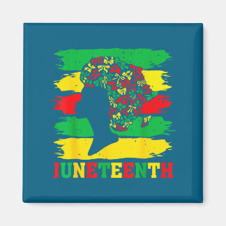 Juneteenth zwarte vrouwen afro coquette boog haar magneet