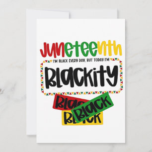 Juneteenth Zwartheid Zwart Zwart Zwart Grappig Save The Date