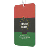 Juneteeth CELEBRATE FREEDOM  scripts Luchtverfrisser (Links)