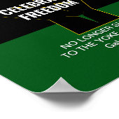 Juneteeth CELEBRATE FREEDOM scripts Poster (Hoek)