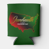 Juneteth Black Independence Blikjeskoeler (Voorkant)