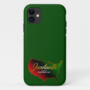 Juneteth Black Independence iPhone 11 Hoesje