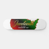 Juneteth Black Independence Skateboard (Horizontaal)