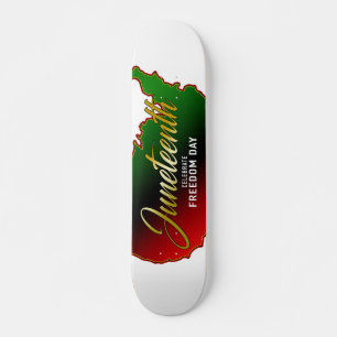 Juneteth Black Independence Skateboard