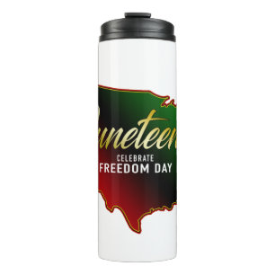 Juneteth Black Independence Thermosbeker